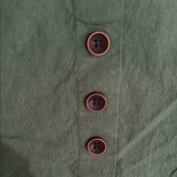 Vintage Red Elephant Green Short Sleeve Top - Picture 12 of 14